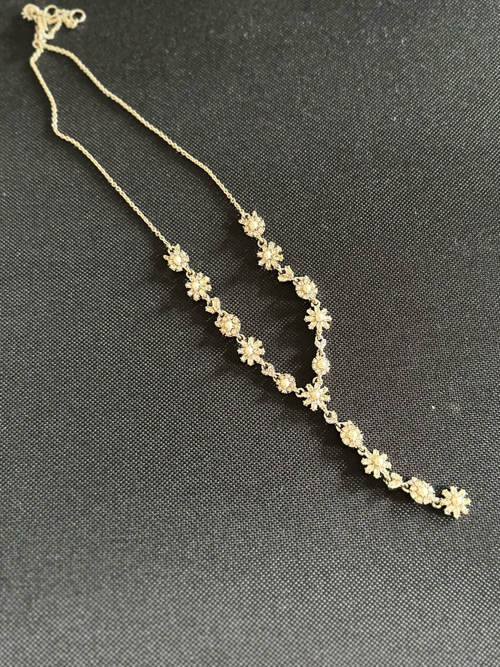 Marchesa Gold Floral Y-Drop Necklace